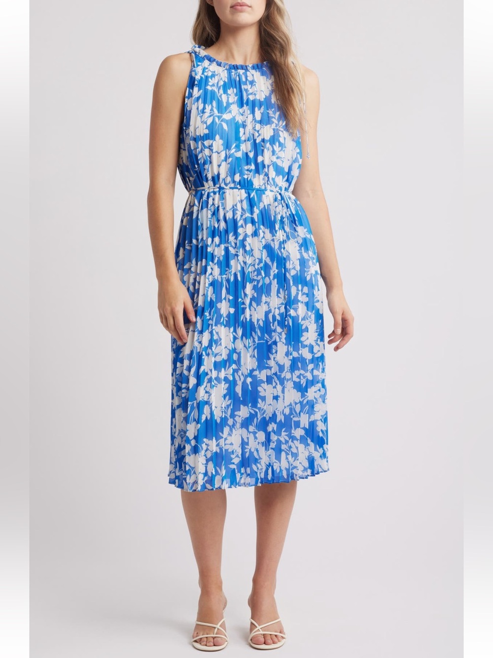 Julia Jordan Floral Pleated Midi Dress NWT - Picture 1 of 6